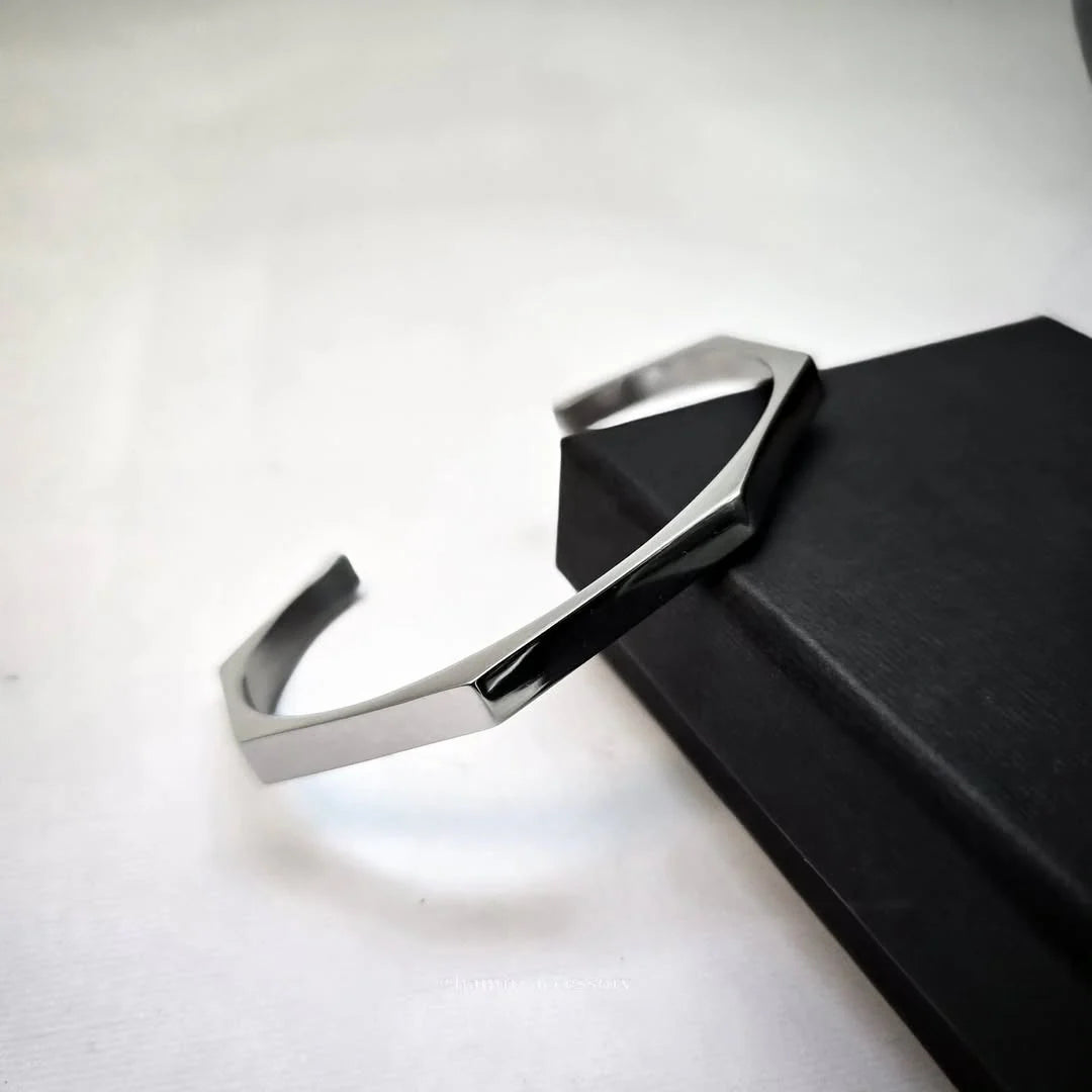 Men’s Hexagon Adjustable Bangle