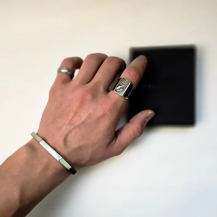 Men’s Hexagon Adjustable Bangle