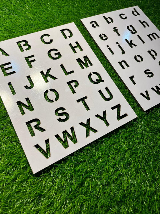 Kid Practice™ A to Z Wooden Alphabet Sheet – Upper & Lowercase Combo
