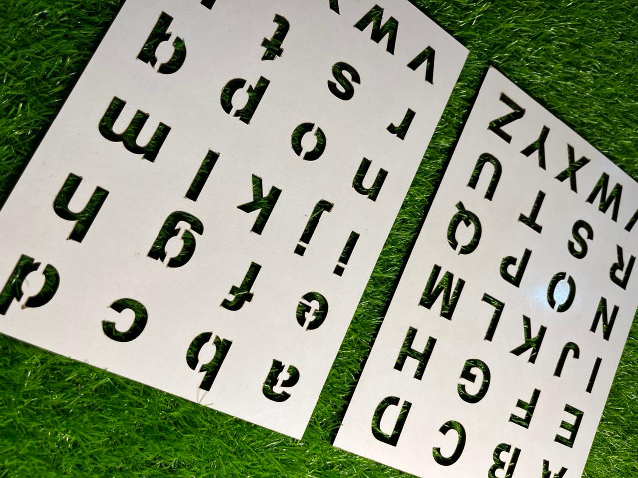 Kid Practice™ A to Z Wooden Alphabet Sheet – Upper & Lowercase Combo