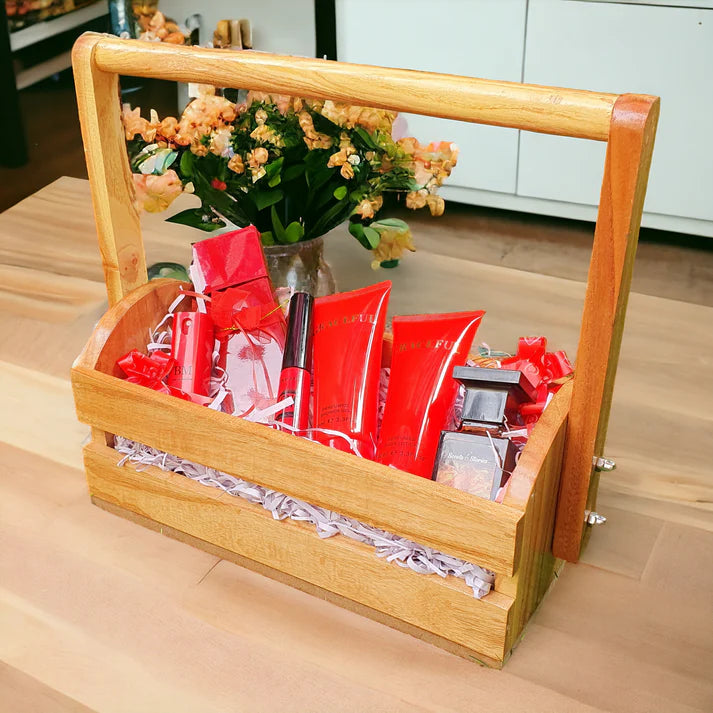 Wooden Gift Basket (D-4)