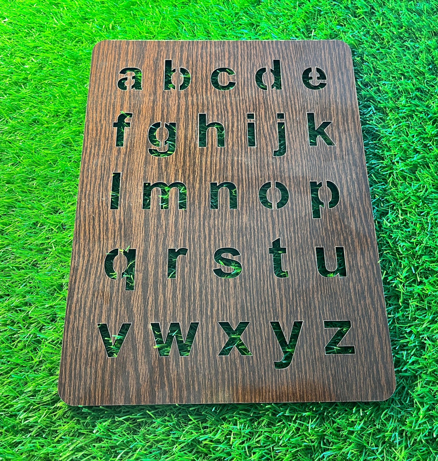 Kid Practice™ A to Z Wooden Alphabet Sheet – Upper & Lowercase Combo