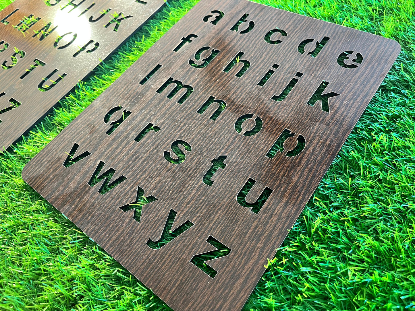 Kid Practice™ A to Z Wooden Alphabet Sheet – Upper & Lowercase Combo
