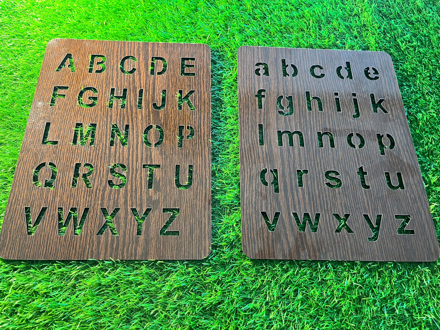 Kid Practice™ A to Z Wooden Alphabet Sheet – Upper & Lowercase Combo