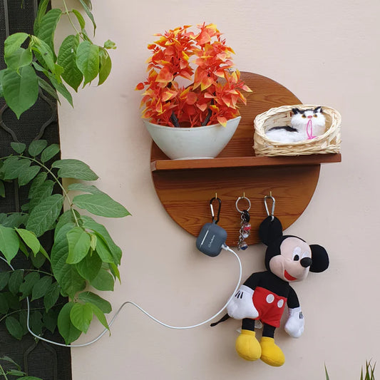 Wooden Circle Shelf